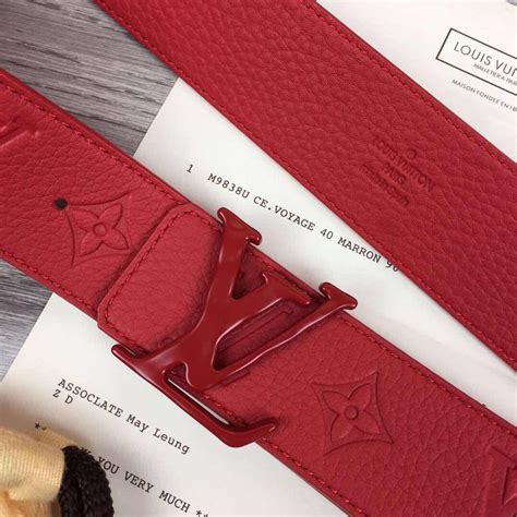 red louis vuitton belt cheap|Louis Vuitton red belt accessories.